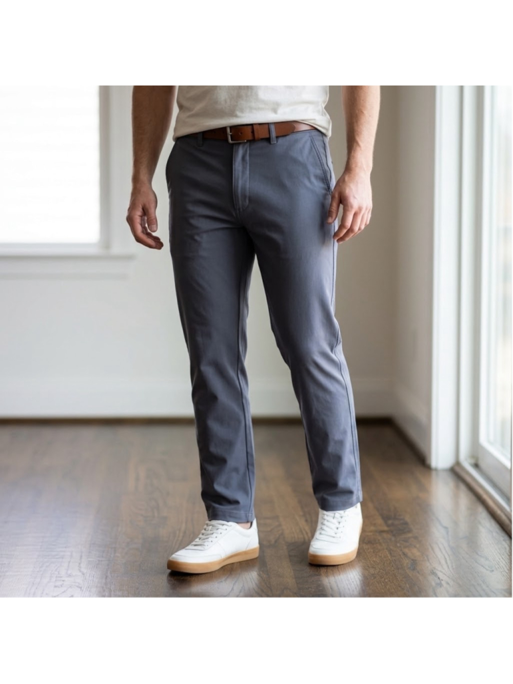LEVIS XX Chino Standard Taper Tech Performance Pants Mens 38x30 Gray Gorpcore